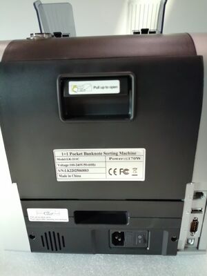 1+1 Τραπεζογραμμάτιο τσέπης Μηχανή ταξινόμησης τραπεζογραμματίων Αντιμετρητής χρήματος Ανιχνευτής χρήματος Μαύρο με οθόνη LED LK22025060003