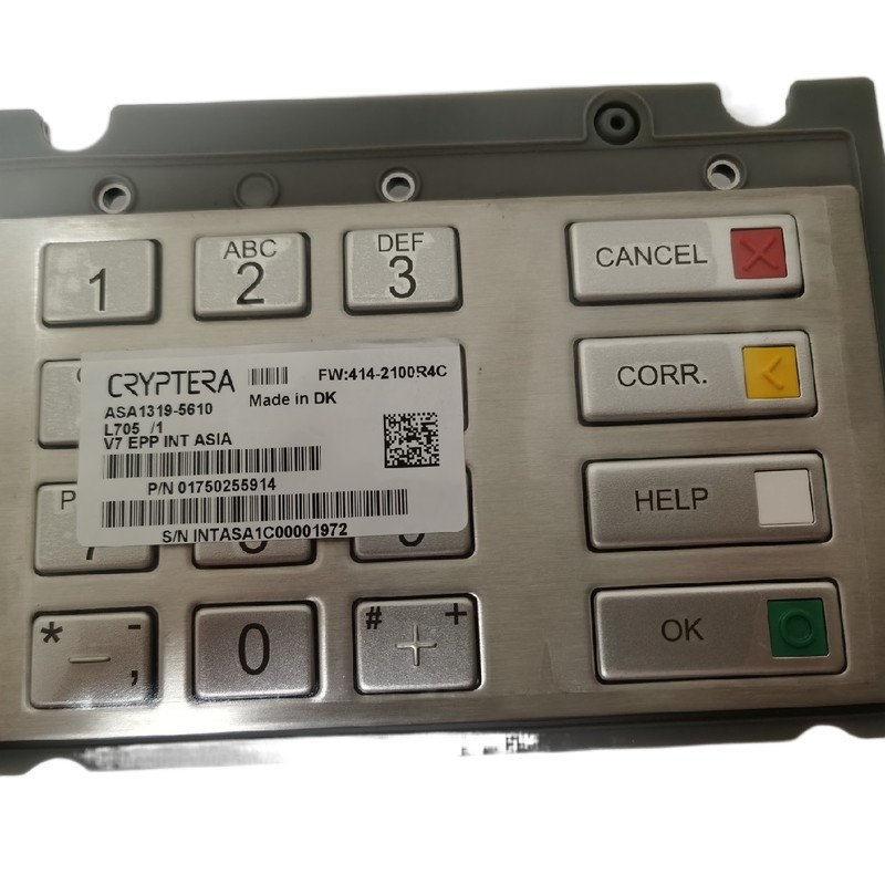 01750255914 Diebold Nixdorf 1750255914 EPP V7 ESP INT Pinpad Νότια Αμερική Τεχνουργήματα
