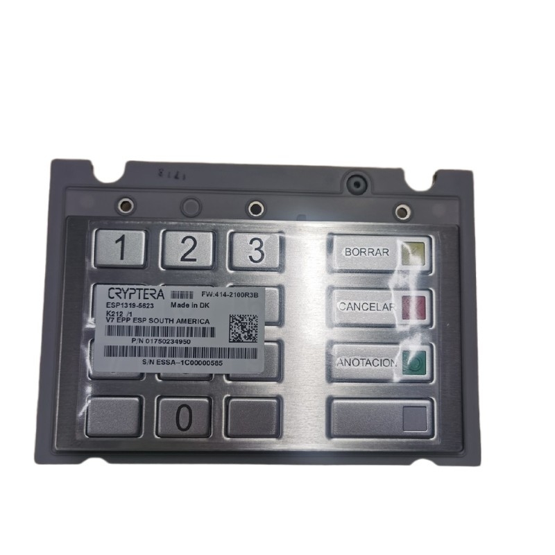 Diebold Nixdorf Pinpad 1750234950 ΕΛΚ V7 ESP Νότια Αμερική 1750159341 μέρη πληκτρολογίων ATM